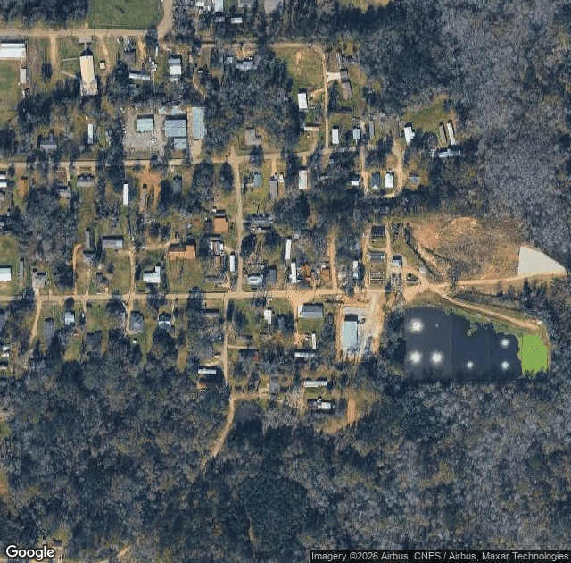 Aerial view of Liuzza Produce Farm, Inc in Amite, LA