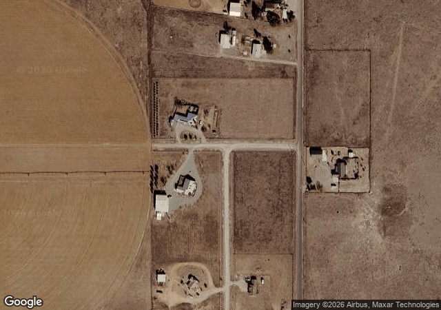 Aerial view of McCall's Pumpkin Patch in Moriarty, NM