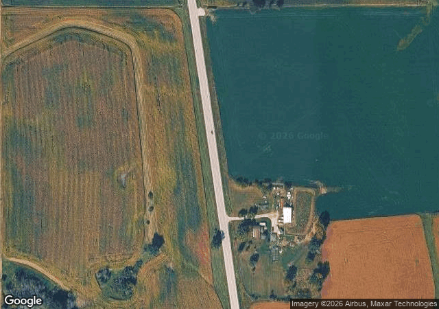 Aerial view of Meuer Farm in Chilton, WI