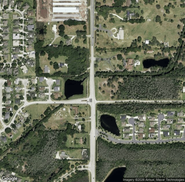 Aerial view of Mick Farms Hometown Harvest in St. Cloud, FL