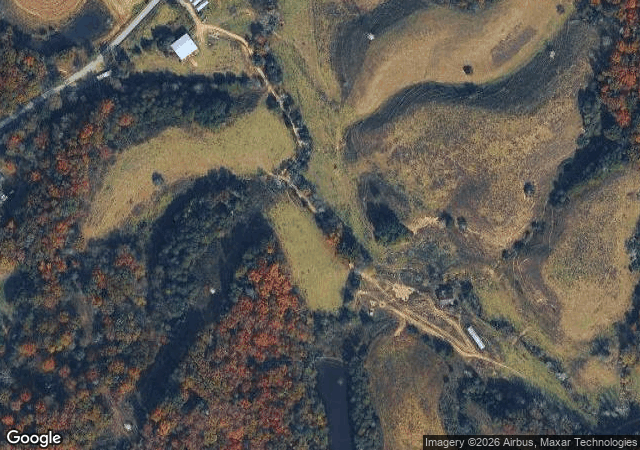 Aerial view of Myers Pumpkin Patch in Bulls Gap, TN