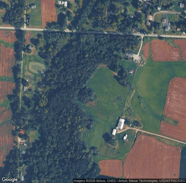 Aerial view of Nickajack Farms Pumpkin Days in North Lawrence, OH