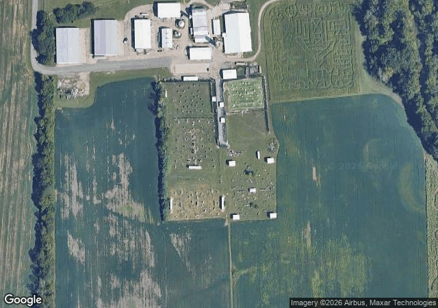 Aerial view of Niederman Family Farm Fall Festival in Liberty Township, OH
