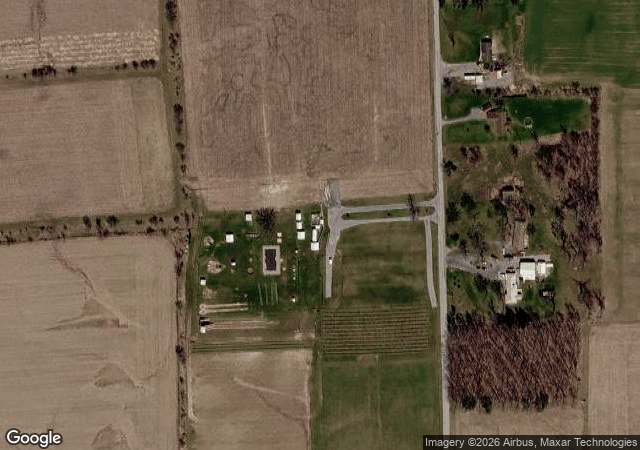 Aerial view of North Folk Farms - Amazing Fall Fun in Waterloo, IN