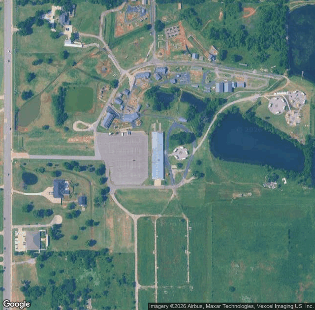 Aerial view of Orr Family Farm in Oklahoma City, OK