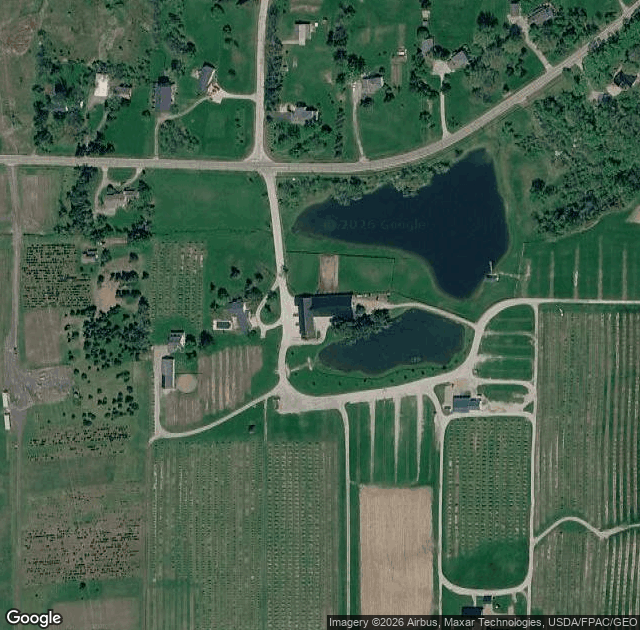 Aerial view of Patterson Fruit Farm Family Fun Fest in Chesterland, OH