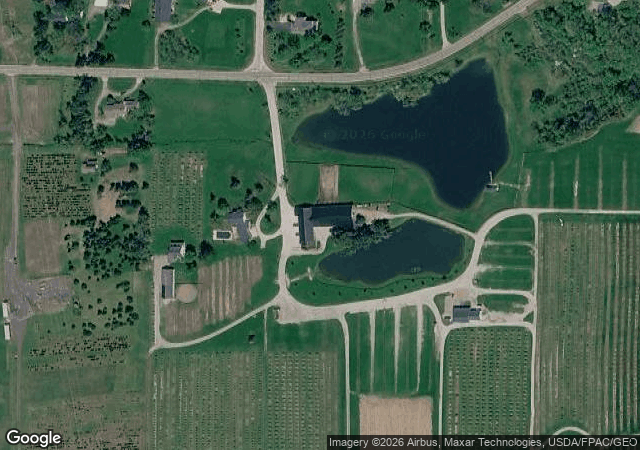 Aerial view of Patterson Fruit Farm Family Fun Fest in Chesterland, OH