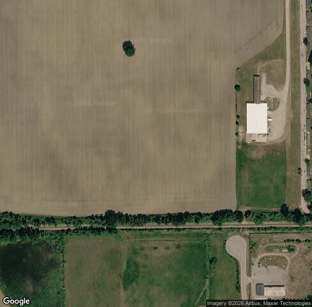 Aerial view of Phillips Orchards & Cider Mill in St. Johns, MI