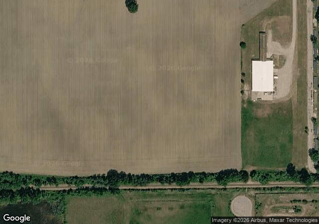 Aerial view of Phillips Orchards & Cider Mill in St. Johns, MI