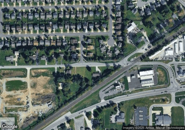 Aerial view of Piney Acres Farm in Fortville, IN