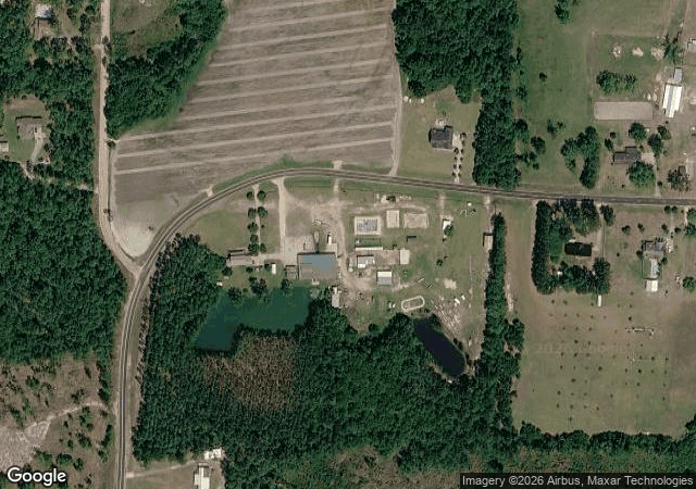 Aerial view of Poppell Farms in Odum, GA