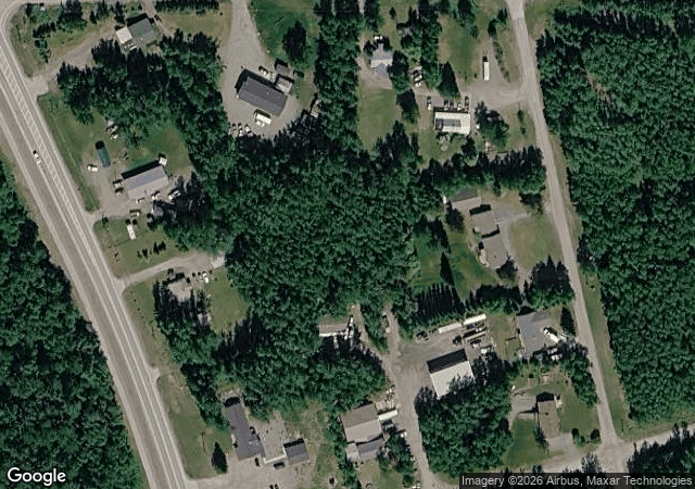 Aerial view of Pyrah's Pioneer Peak Farm in Palmer, AK