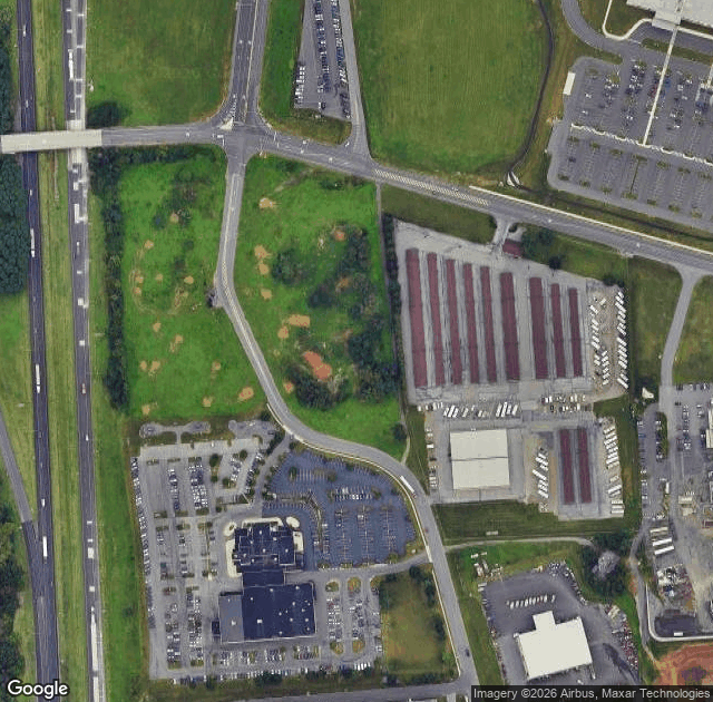 Aerial view of Raub's Farm Market in Easton, PA