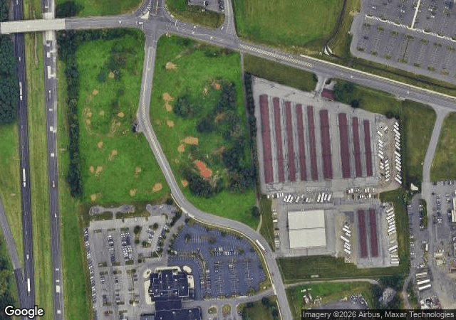 Aerial view of Raub's Farm Market in Easton, PA
