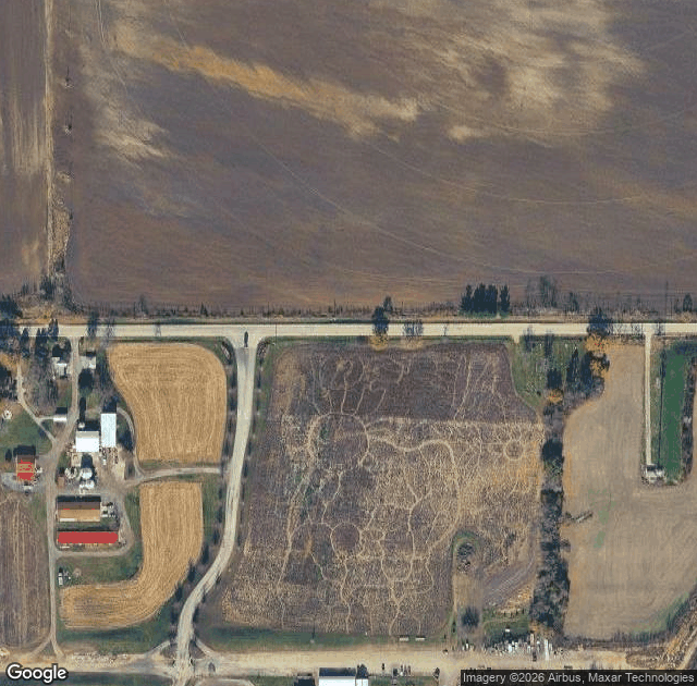 Aerial view of Richardson Adventure Farm in Spring Grove, IL