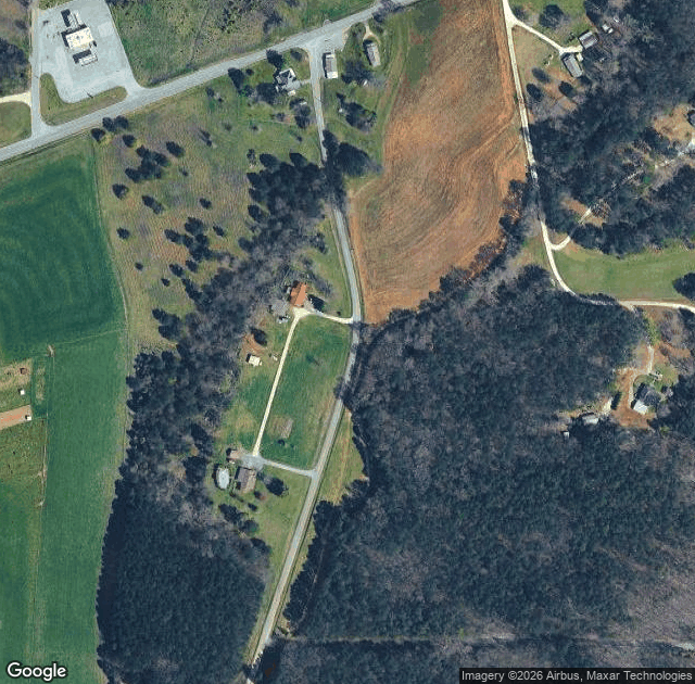 Aerial view of Rocky Hollow Patch at Angel Farm in Cave Spring, GA