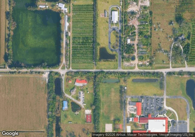 Aerial view of Schacht Groves Fall Festival in Vero Beach, FL