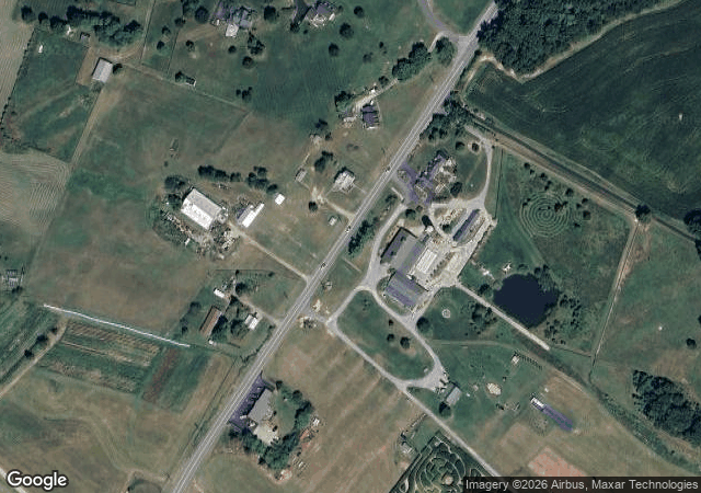 Aerial view of Sinkland Farms Pumpkin Festival in Christiansburg, VA