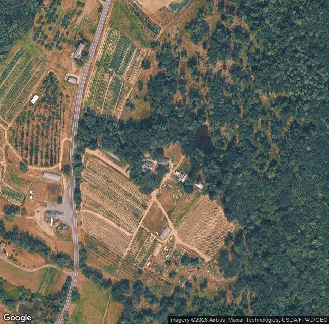 Aerial view of Spiller Farm in Wells, ME