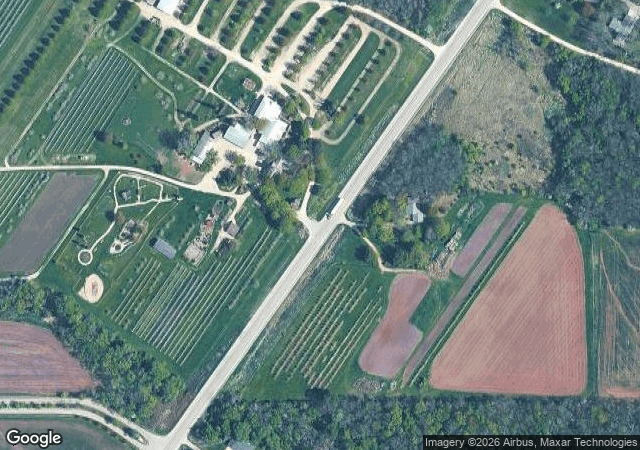 Aerial view of The Little Farmer in Malone, WI