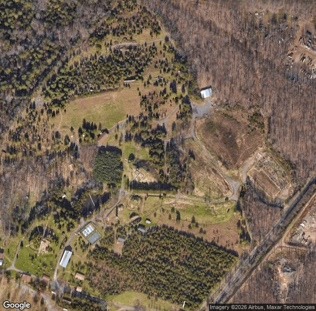 Aerial view of Ticonderoga Farms (Amazing Farm Fun) in Chantilly, VA