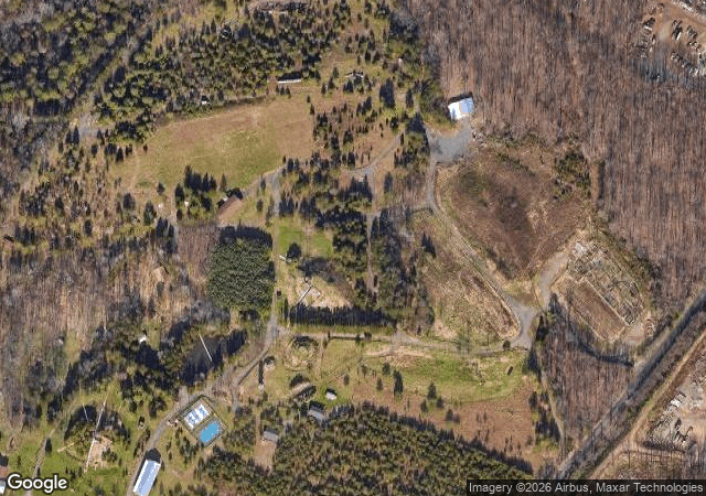 Aerial view of Ticonderoga Farms (Amazing Farm Fun) in Chantilly, VA
