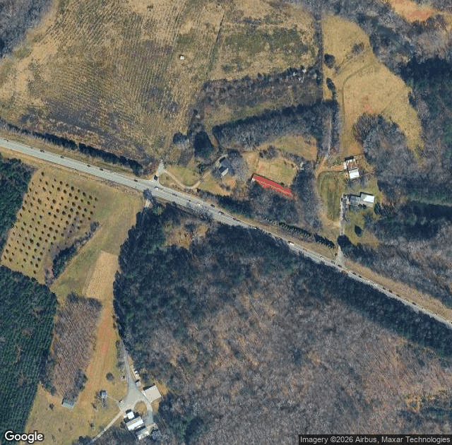 Aerial view of Uncle Shuck's Corn Maze and Pumpkin Patch in Dawsonville, GA