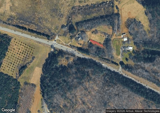 Aerial view of Uncle Shuck's Corn Maze and Pumpkin Patch in Dawsonville, GA