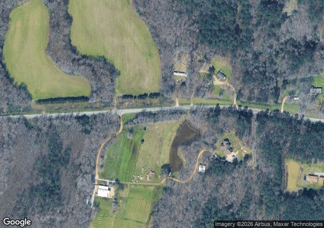 Aerial view of Wall Hill's 3G Farms in Byhalia, MS