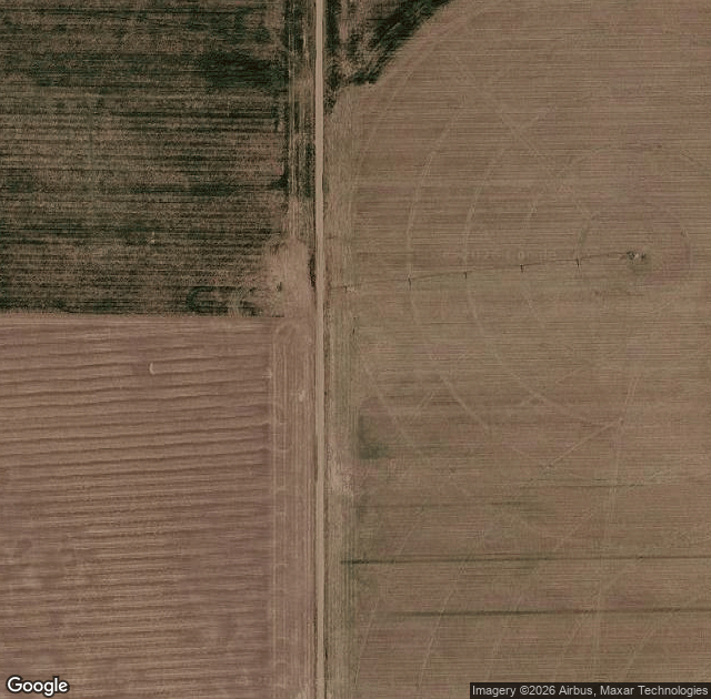 Aerial view of Walter's Pumpkin Patch in Burns, KS