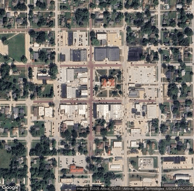 Aerial view of Wills Family Orchard in Adel, IA
